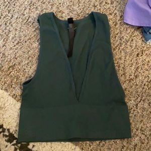 UO seamless plunge tank top